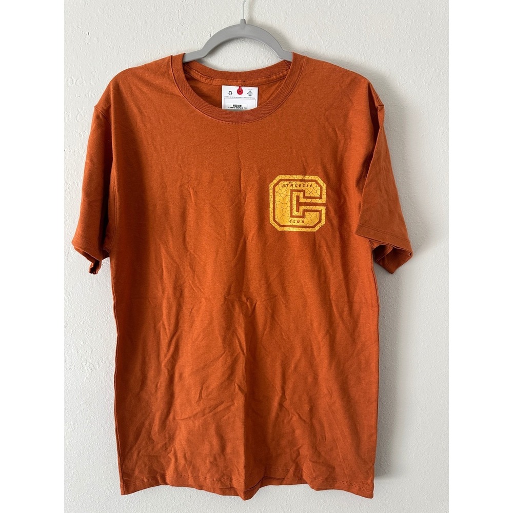 Champion Athletic Club Mens Texas Orange Graphic T Shirt GT23H 586BKB Size M NWT